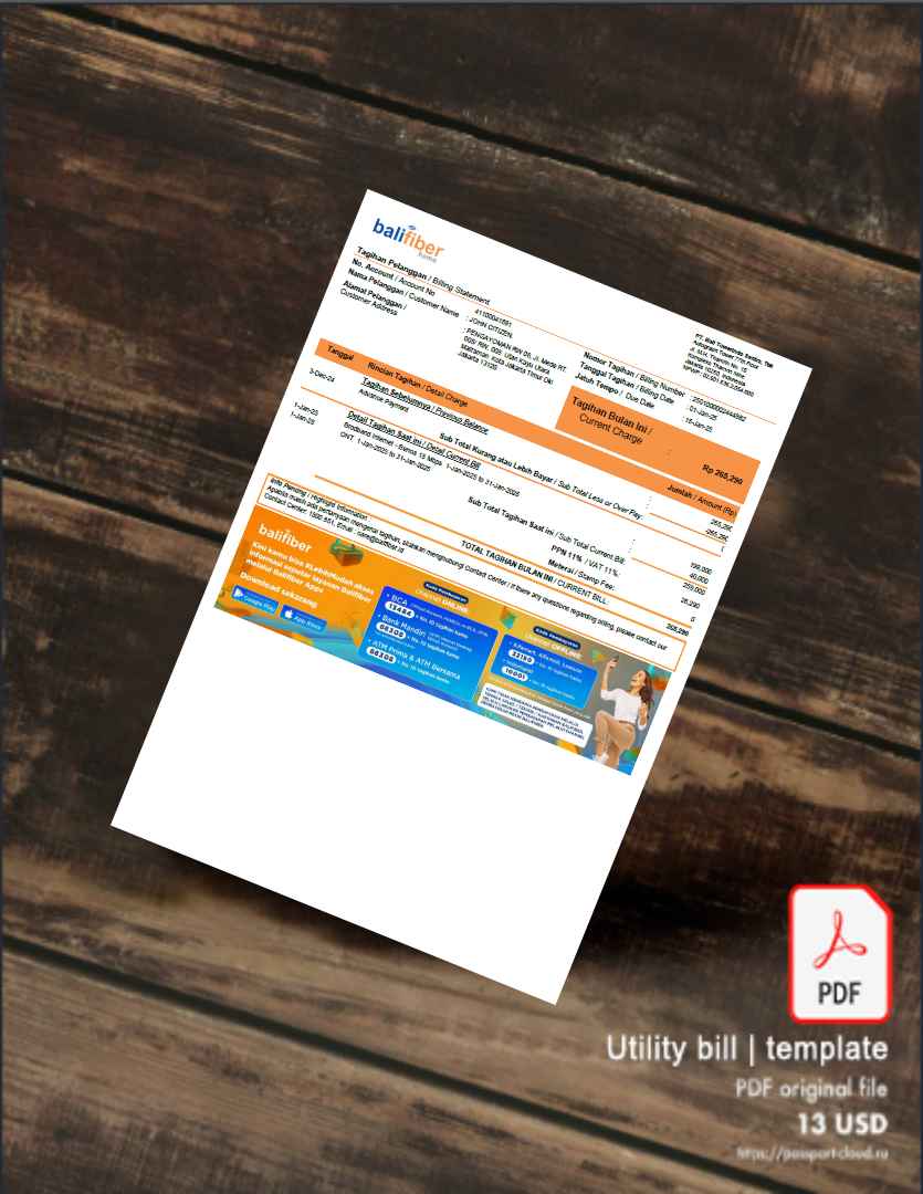 Utility bill | Albanian Power | Albania